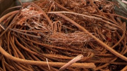 An image of the stolen copper wire.