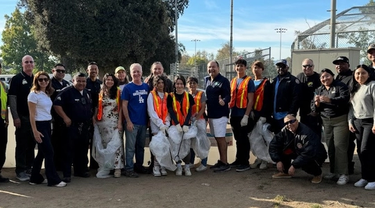 Volunteers turned out for Office of Community Beautification Community Cleanup and Resource Fair at Valley Plaza Park.olunteer turned out for Office of Community Beautification Community Cleanup and Resource Fair at Valley Plaza Park.