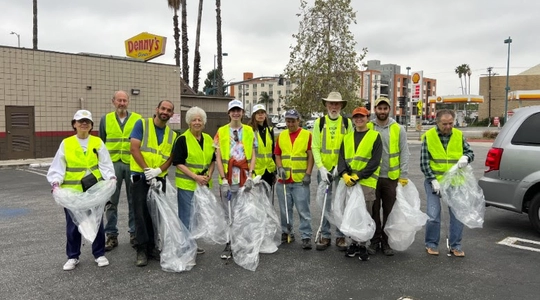 Volunteers turn out for NoHo cleanup.