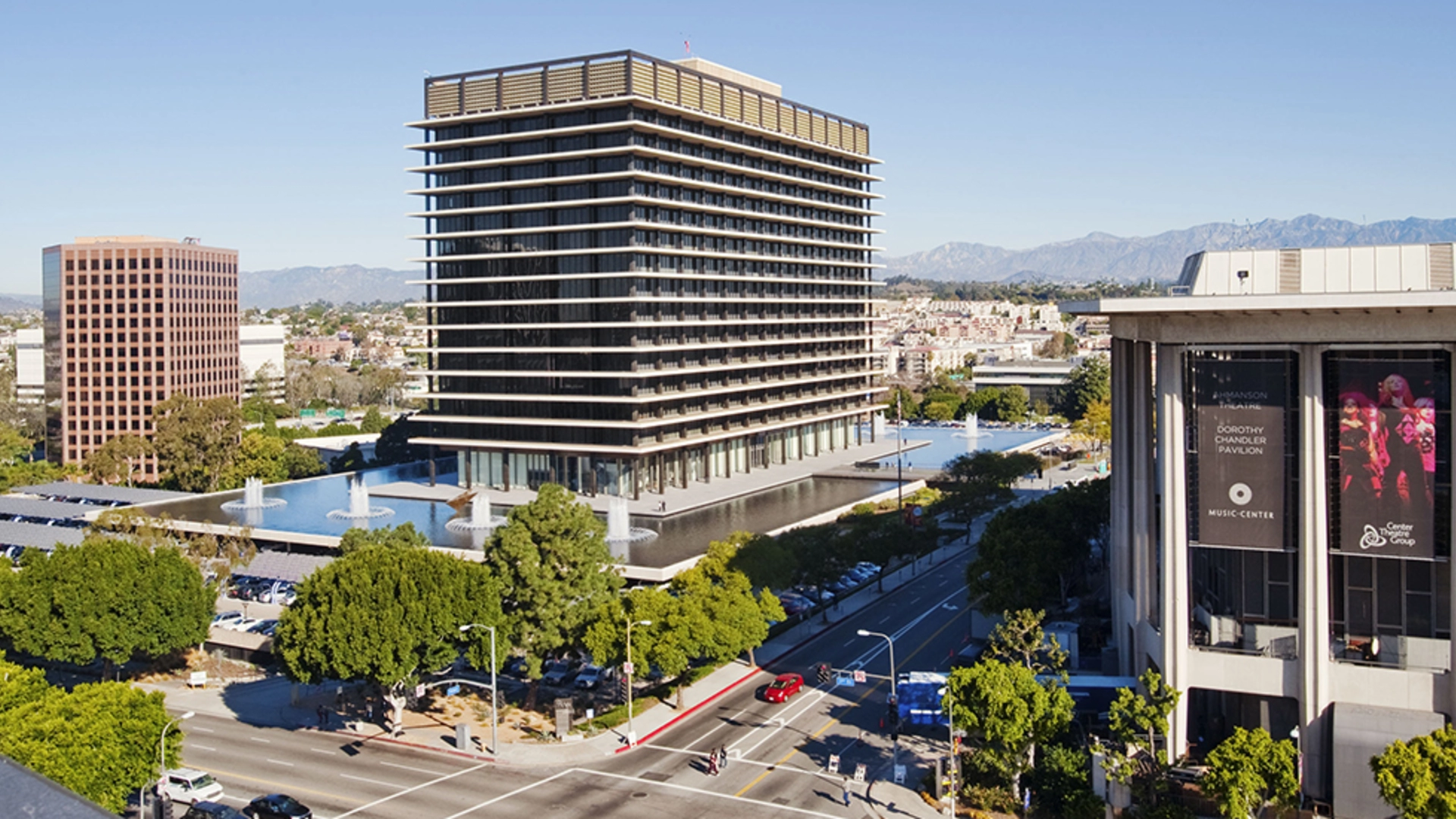Long view of the Department of Water & Power Building