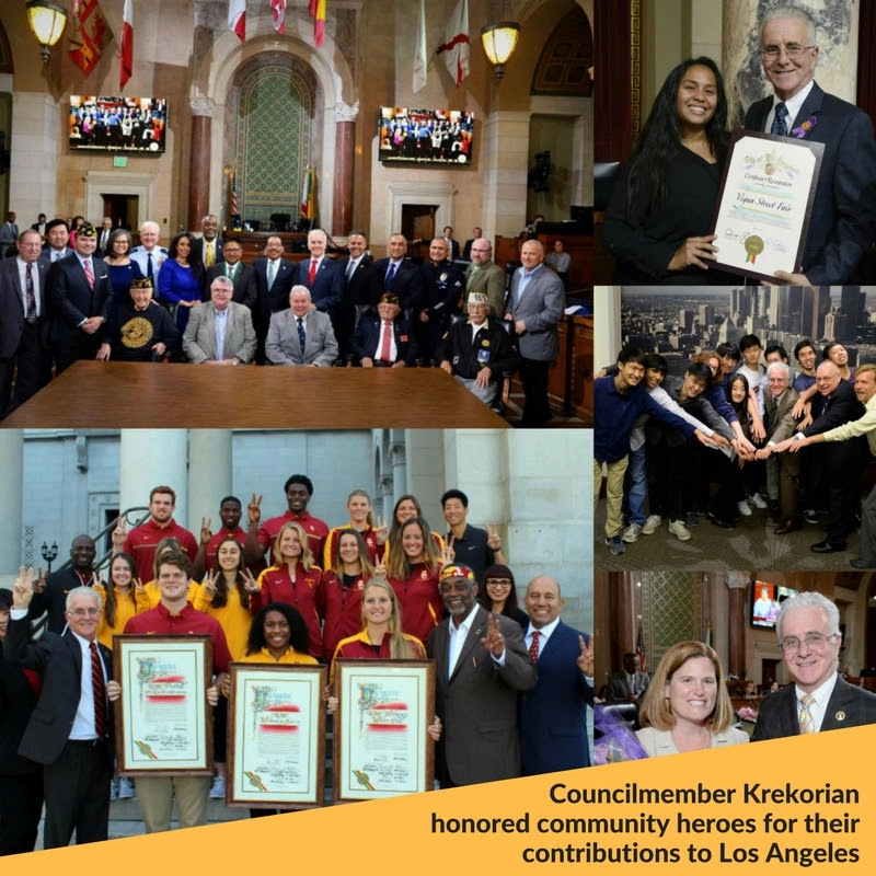 council president honored community heroes
