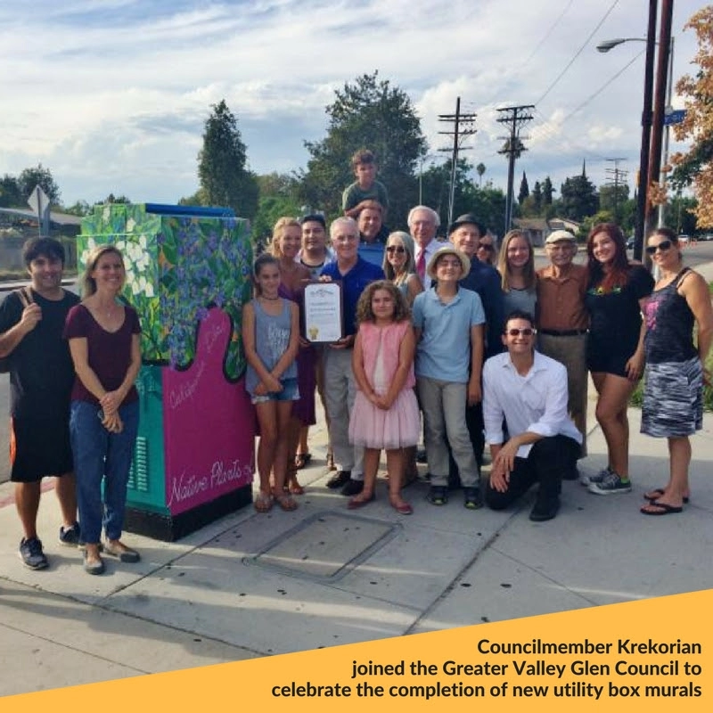 Council President with greater valley glen council