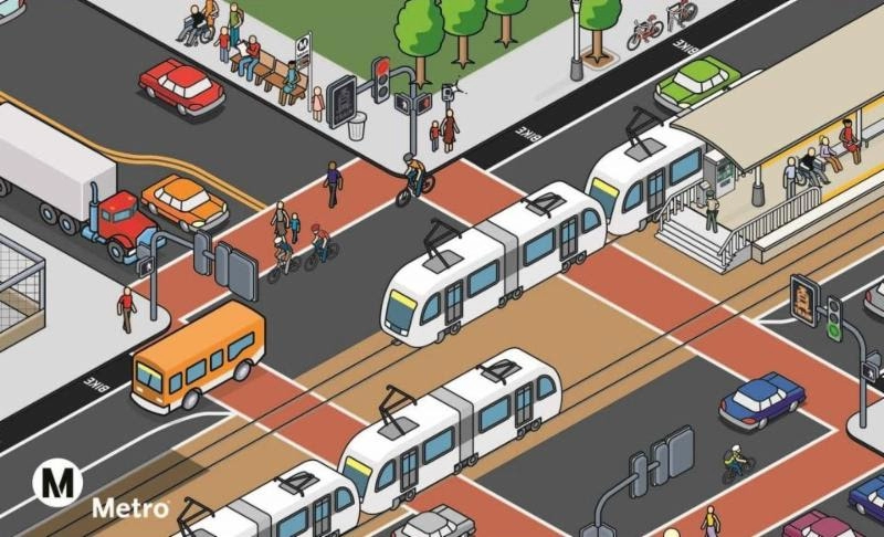 metro bus art