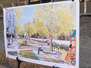 Artist rendering of Keswick Pocket Park when it is done.