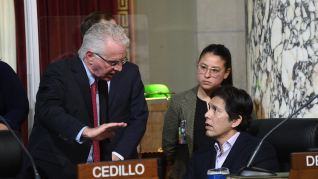 Council President Paul Krekorian calls on Councilmember Kevin De León to leave Council meeting.